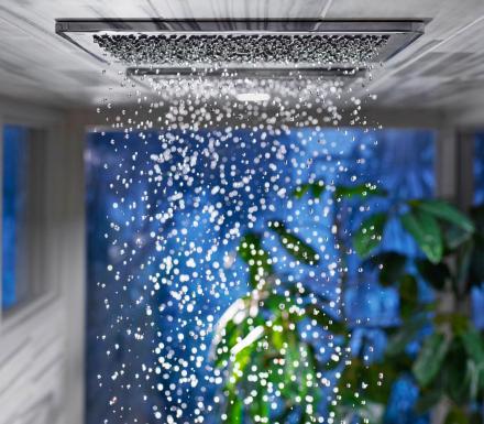 Kohler Real Rain Shower Head Simulates Real Rain Drops