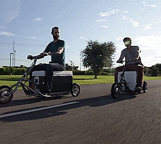 The Kreweser Motorized Cooler Scooter Goes Up To 15 MPH