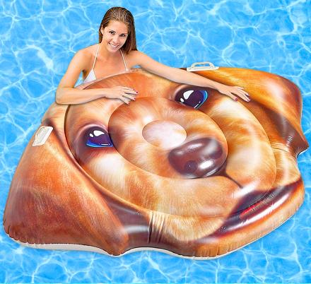 Every Labrador Owner Probably Needs This Giant Dog Face Pool Float
