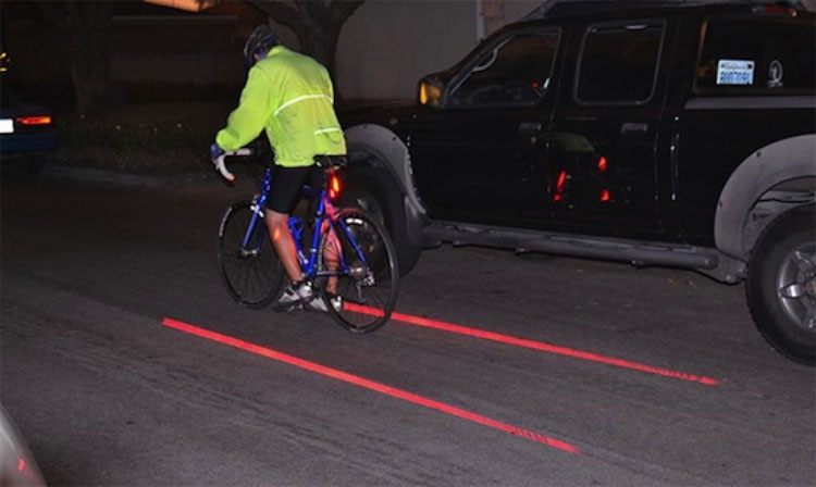 Own laser store bike lane