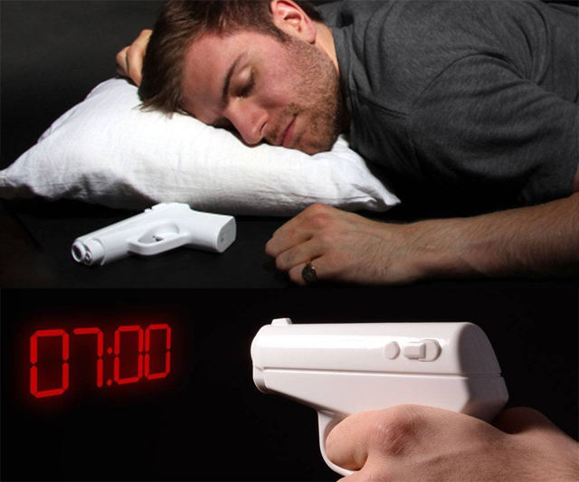 Laser Gun Projection Alarm Clock