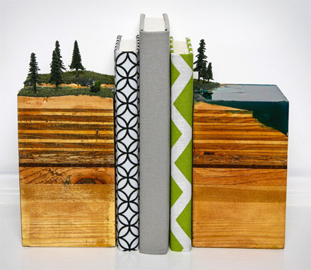 Layered Earth Bookends
