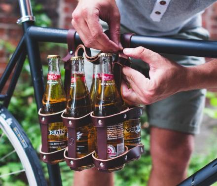 Bicycle shop beer holder