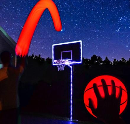 There Are Now Light-Up Basketballs That Exist For Playing At Night