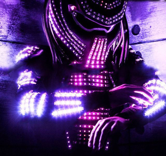 Light Up LED Predator Costume Controllable Via Wi Fi