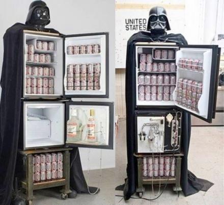 Luke I Am Your Refrigerator - A Darth Vader Fridge and Vodka Fountain