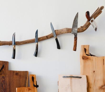 Magnetic Tree Branch Kitchen Knife Holder