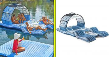 This Margaritaville Paradise Island Lake Float is the Ultimate Party Oasis