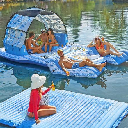 This Margaritaville Paradise Island Lake Float is the Ultimate Party Oasis