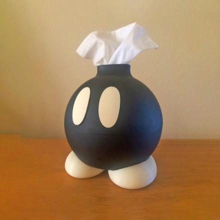 This Mario Bomb-omb Tissue Box Holder Is Perfect For Retro Gamer Geeks