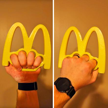 There's Now a McDonald's Logo Brass Knuckles and It's Called The McKnuckle Duster