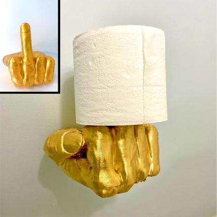 This Middle Finger Toilet Paper Holder Is The Ultimate Decor Piece For Your Bathroom