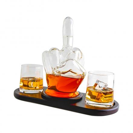 This Middle Finger Whiskey Decanter Is The Only Proper Way To Store Your Scotch