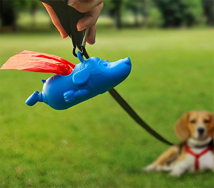 Mighty Dog: Superman Dog Poop Bag Dispenser