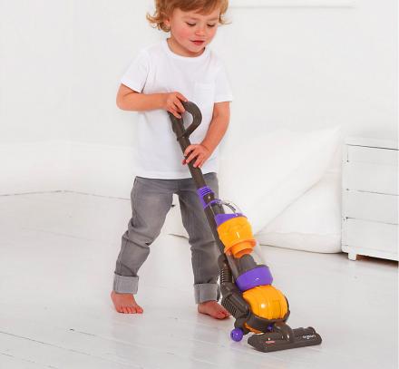Mini Kids Vacuum 5 InchesPinkFeatures Cleaning Sound & Fluttering Balls 