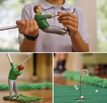 Mini Golfing Man Indoor Golf Game