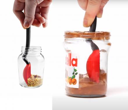 Mini Nutella Spoon Lets You Scrape Your Edges Clean