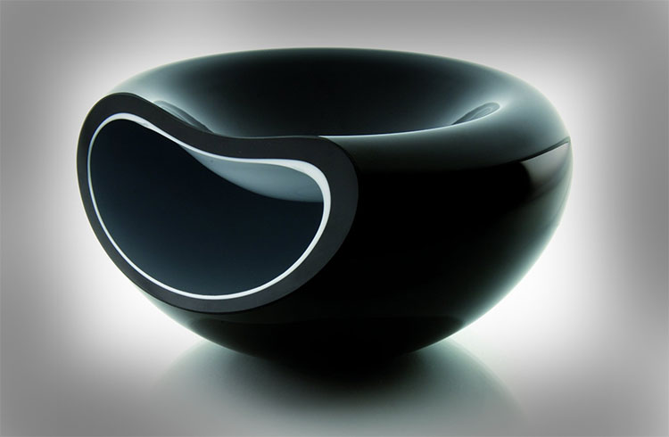 Modern Glass 2 in 1 Bowl