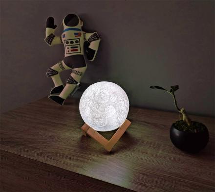 Moon Night-Light - Touch The Moon To Turn It On or Off