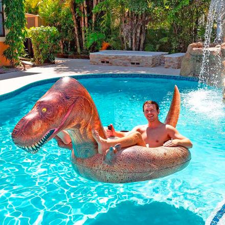 This Giant Motorized Dinosaur Pool Float Is The Ultimate Water Toy This Summer