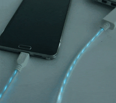 LED Charging Cable Visualizes The Electricity Flowing To Your Phone