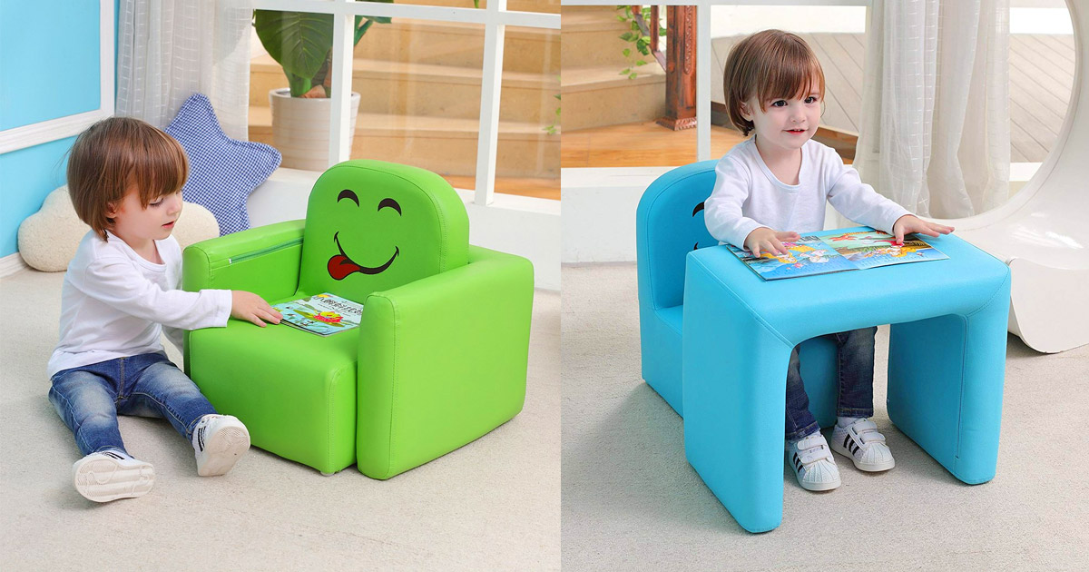 Multifunctional Children's Armchair Emall Life Kids Chair and Table Set/Stoo... 