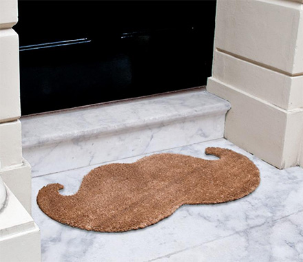 Mustache Doormat