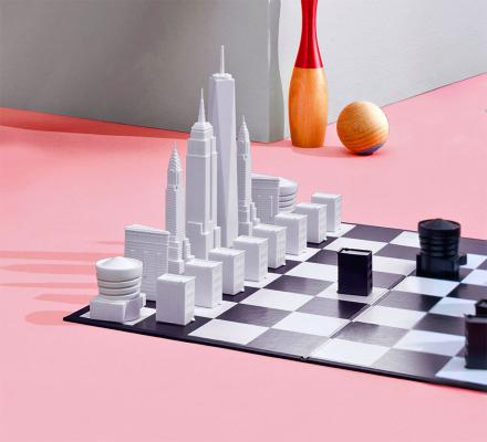 New York City Skyline Chess Set