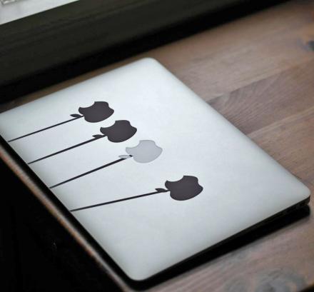 Newton's Cradle MacBook Decal Sticker