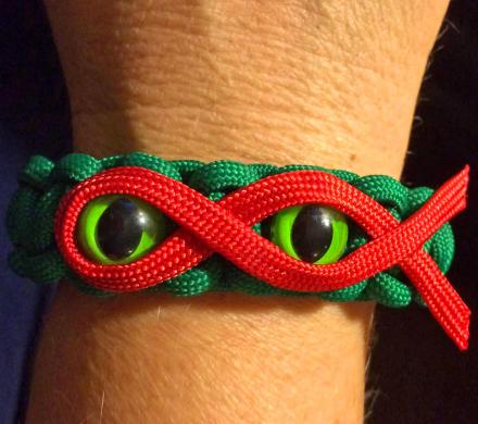 Ninja Turtles Bracelets | TMNT Paracord Eyes and Mask Bracelet