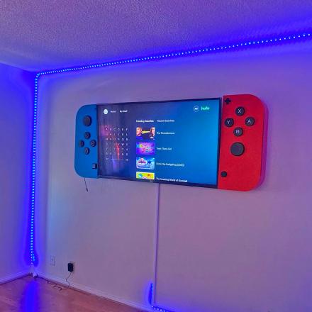 These Nintendo Switch TV Cabinets Turn Your Television Into a Giant Switch Joy-Con