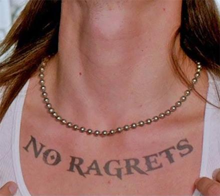 Buy No Regrets Temporary Tattoo set of 4 Online in India  Etsy