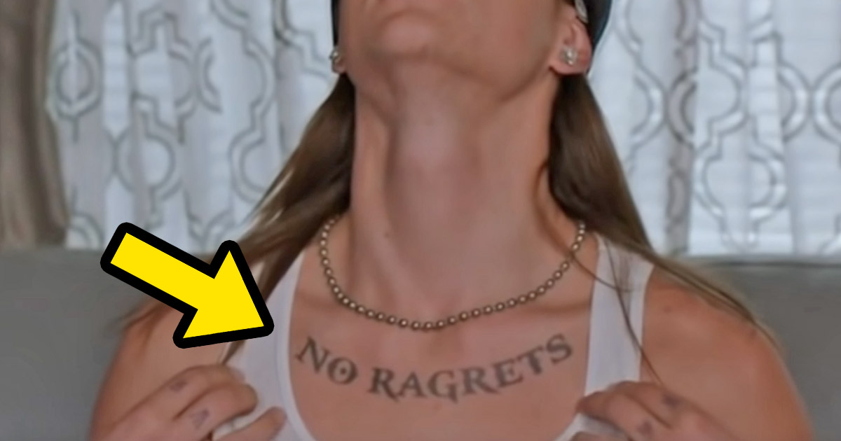 No Regerts This No Ragrets Temporary Tattoo Is The Ultimate Tattoo Fail  Prank