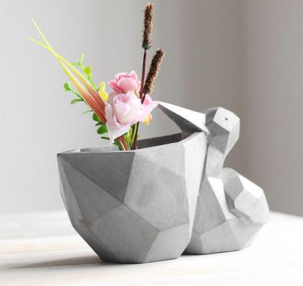 Geometric Pelican Flower Pot