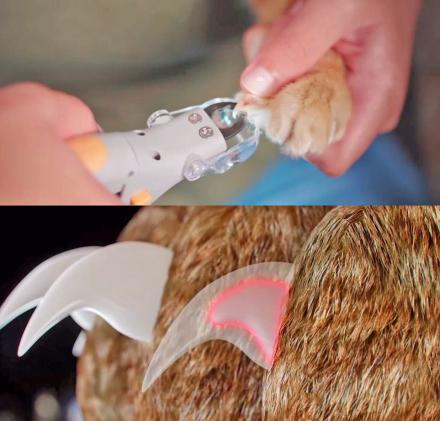 Pet clippers with store light