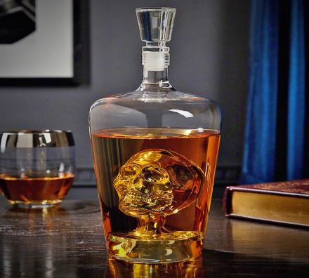 Phantom Skull Liquor Decanter