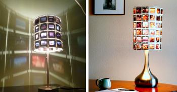 This Photo Slide Lamp Shade Projects Vintage Photos Onto Your Wall