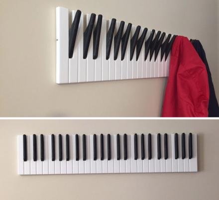 This Piano Keys Coat Rack Is Perfect For Any Music Lover