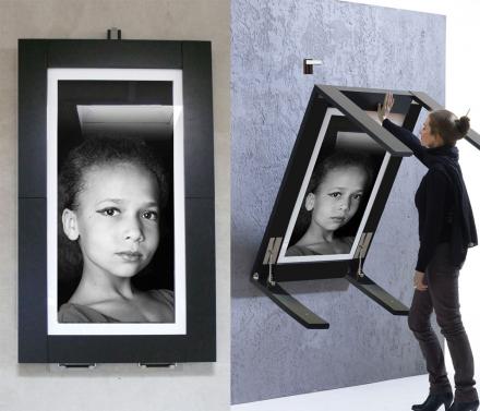 This Picture Frame Converts Into a Table For Smaller Homes and Apartments