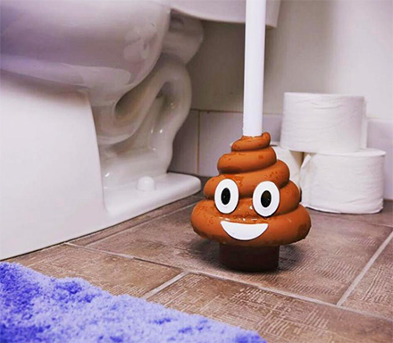 Poop Emoji Toilet Plunger