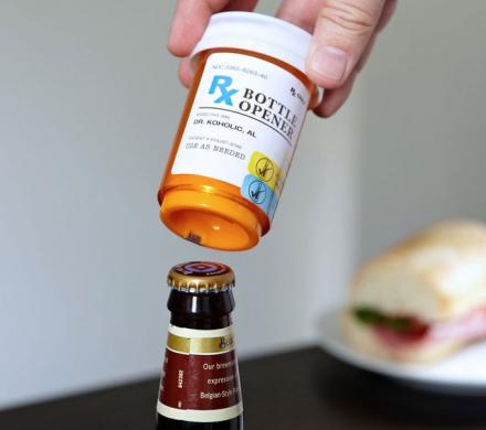 Prescription Pill Bottle Beer Bottle Opener