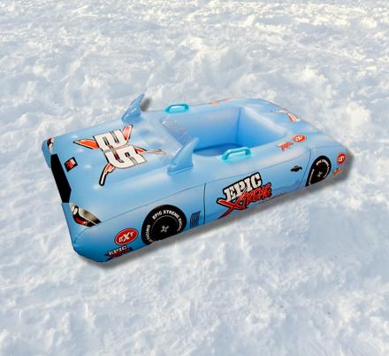 You Can Now Get Your Kid a Race Car Shaped Snow Sled With LED Lights