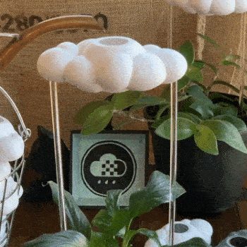This Dripping Cloud Slowly Waters Your Plants Like It's Raining