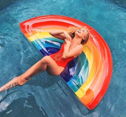 Rainbow Pool Float