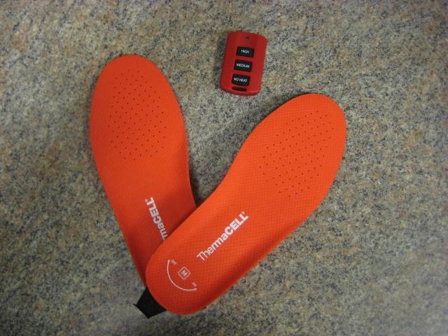ThermaCell Heated Shoes Insoles - Rechargeable In-shoe feet warmers with remote