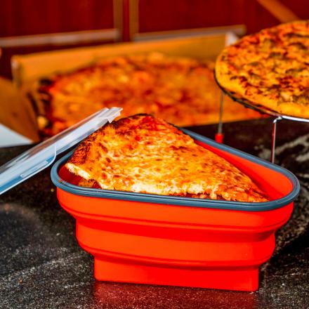 This Collapsible Reusable Pizza Container Is The Perfect Way To Store Leftover Pizza