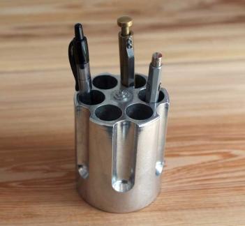Revolver Cylinder Pen Holder