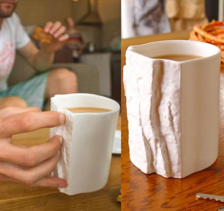 This Rock Climbers Pinch Hold Mug Is Nearly Impossible To Hold Onto