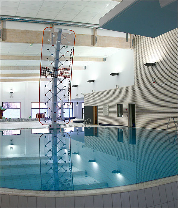 Rock Climbing Wall In The Pool 3