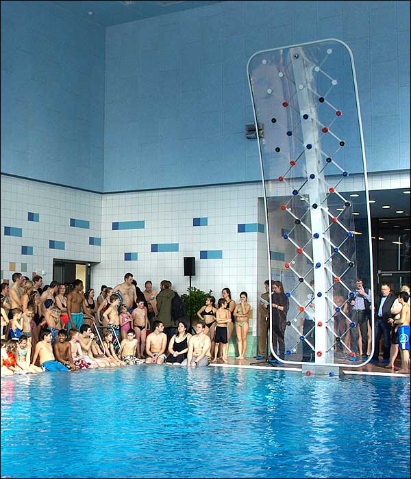 Rock Climbing Wall In The Pool 4